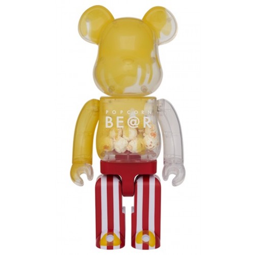 Оригинальная фигурка Bearbrick Haruki Okayama Popcorn Bear 400% - 28см