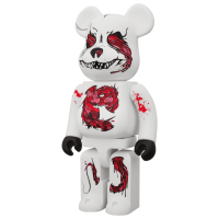 Набор фигурок (7см и 28см) Bearbrick Headquarter x Seher 100% & 400% Set White