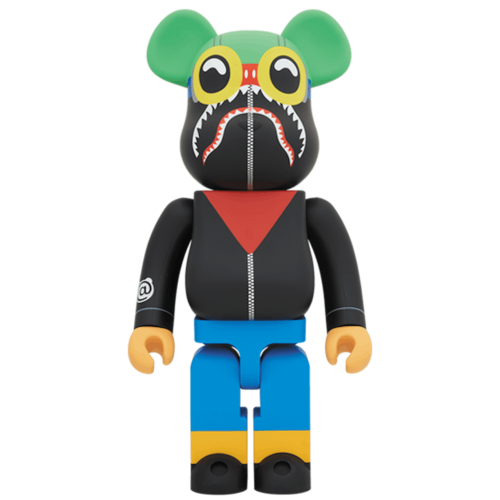 Оригинальная большая фигурка Bearbrick Hebru Brantley x Social Status 1000% Multi - 70см