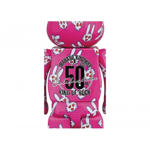 Оригинальная большая фигурка Bearbrick Hitohata Rabbit (Kiyoshiro Imawano 50th Celebration) 1000% Pink - 70см