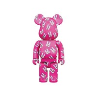 Bearbrick Hitohata Rabbit (Kiyoshiro Imawano 50th Celebration) 1000% Pink