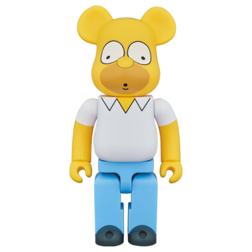 Оригинальная фигурка Bearbrick Homer Simpson 400% Yellow - 28см