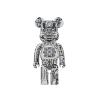Большая фигурка (70см) Bearbrick HR GIGER 1000% White Chrome