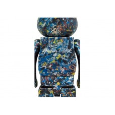 Bearbrick Jackson Pollock Studio 1000% Chrome Ver.