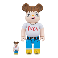 Набор фигурок (7см и 28см) Bearbrick Javier Calleja 100% & 400% Set White