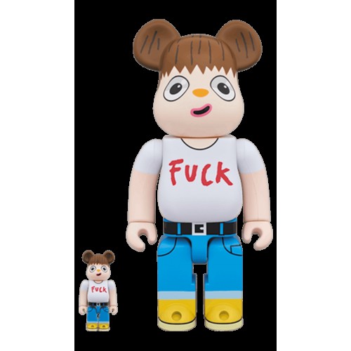 Набор из двух фигурок Bearbrick Javier Calleja 100% & 400% Set White - 7см и 28см.