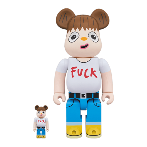 Оригинальный набор фигурок Bearbrick Javier Calleja 100% & 400% Set White - 7см и 28см