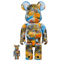 Набор фигурок (7см и 28см) Bearbrick Jean-Michel Basquiat #10 100% & 400% Set