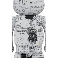 Bearbrick Jean-Michel Basquiat 3 100% & 400% Set White
