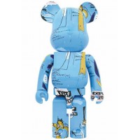 Большая фигурка (70см) Bearbrick Jean-Michel Basquiat #4 1000% Blue