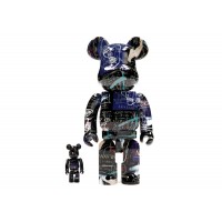 Набор фигурок (7см и 28см) Bearbrick Jean-Michel Basquiat #7 100% & 400% Set