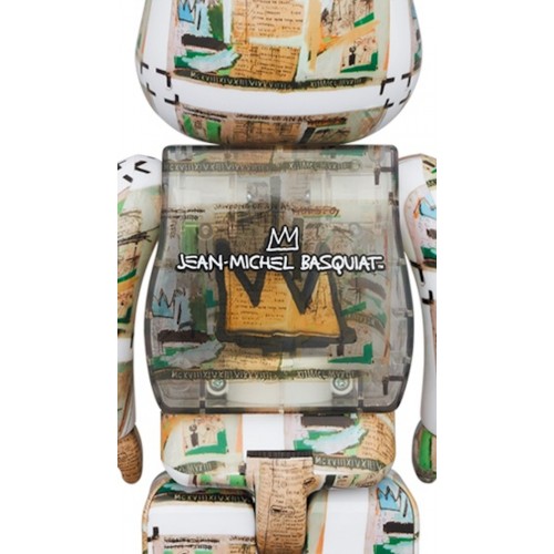 Оригинальный набор фигурок Bearbrick Jean-Michel Basquiat (King Pleasure) 100% & 400% Set - 7см и 28см