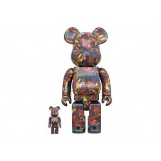 Набор фигурок (7см и 28см) Bearbrick Jimmy Onishi (Jungle Song) 100% & 400% Set