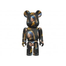 Набор фигурок (7см и 28см) Bearbrick Johannes Vermeer (Girl with a Pearl Earring) 100% & 400% Set