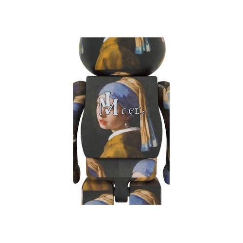 Оригинальная большая фигурка Bearbrick Johannes Vermeer (Girl with a Pearl Earring) 1000% - 70см