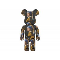 Большая фигурка (70см) Bearbrick Johannes Vermeer (Girl with a Pearl Earring) 1000%