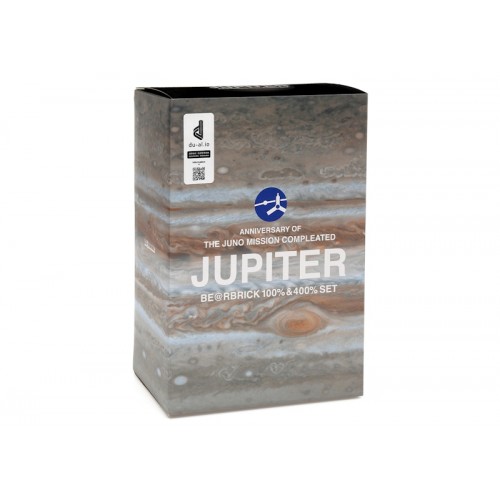 Оригинальный набор фигурок Bearbrick Jupiter 100% & 400% Set - 7см и 28см