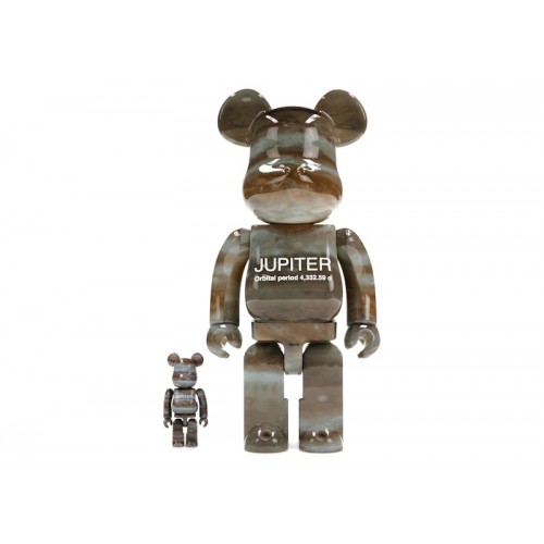 Оригинальный набор фигурок Bearbrick Jupiter 100% & 400% Set - 7см и 28см