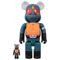 Набор фигурок (7см и 28см) Bearbrick Kamen Rider Amazon 100% & 400% Set