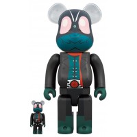 Набор фигурок (7см и 28см) Bearbrick Kamen Rider (Shin Kamen Rider) (Coat Ver.) 100% & 400% Set