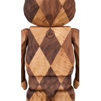 Bearbrick Karimoku Fragmentdesign Carved Wooden-Lattice Pattern 400%