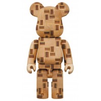 Фигурка (28см) Bearbrick Karimoku Marquetry Chess 400%