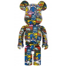 Большая фигурка (70см) Bearbrick Keith Haring #10 (2G Exclusive) 1000%