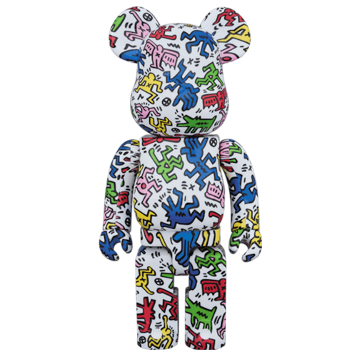 Оригинальный набор фигурок Bearbrick Keith Haring #1 100% & 400% Set Multi - 7см и 28см