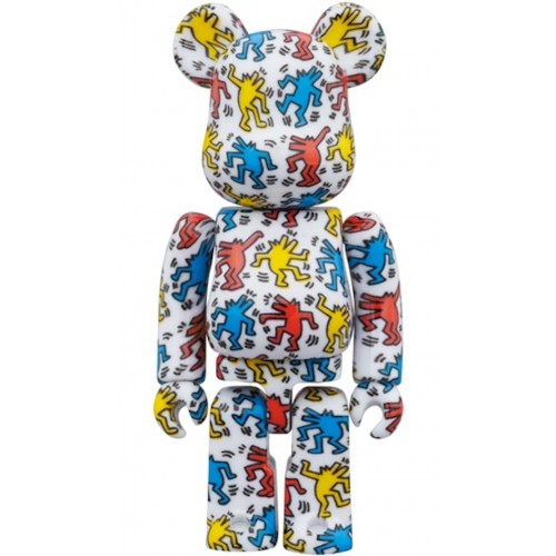 Оригинальный набор фигурок Bearbrick Keith Haring #9 100% & 400% Set - 7см и 28см