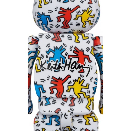 Оригинальный набор фигурок Bearbrick Keith Haring #9 100% & 400% Set - 7см и 28см