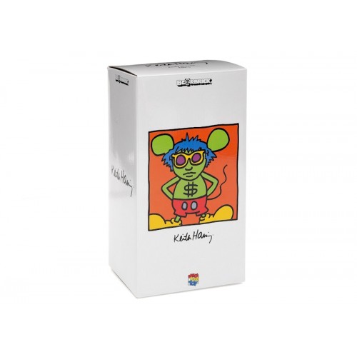 Оригинальная фигурка Bearbrick Keith Haring Andy Mouse 400% - 28см
