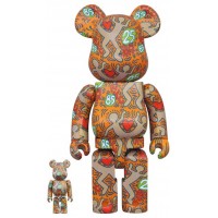 Набор фигурок (7см и 28см) Bearbrick Keith Haring "Special" 100% & 400% Set