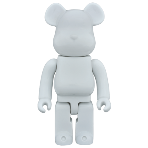 Оригинальная фигурка Bearbrick K.Olin Tribu 400% White - 28см