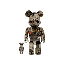 Набор фигурок (7см и 28см) Bearbrick Utagawa Kuniyoshi (The Haunted Old Palace at Soma) 100% & 400% Set
