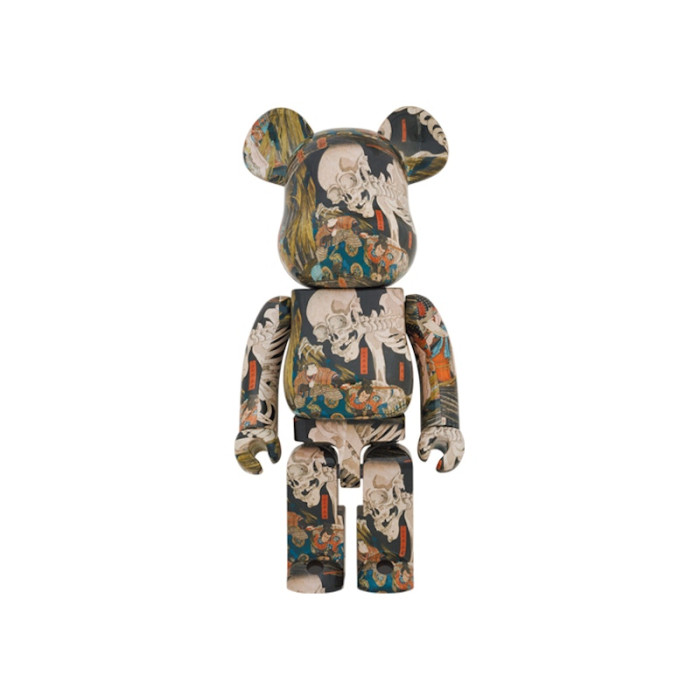Оригинальная большая фигурка Bearbrick Utagawa Kuniyoshi (The Haunted Old Palace at Soma) 1000% - 70см.