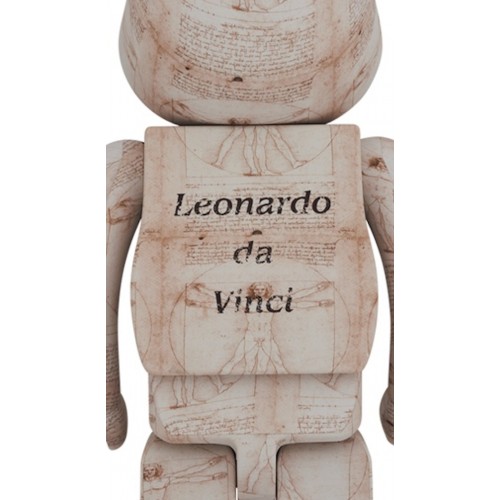 Оригинальная большая фигурка Bearbrick Leonardo da Vinci (Vitruvian Man) 1000% - 70см