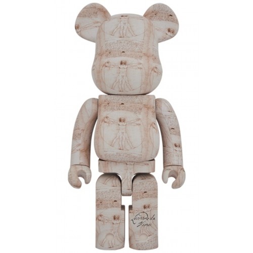 Оригинальная большая фигурка Bearbrick Leonardo da Vinci (Vitruvian Man) 1000% - 70см