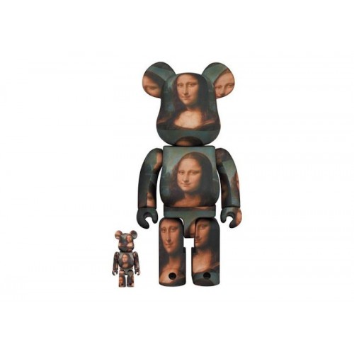 Оригинальный набор фигурок Bearbrick Leonardo De Vinci Mona Lisa 100% & 400% Set - 7см и 28см