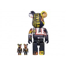 Набор фигурок (7см и 28см) Bearbrick Levis Banner 100% & 400% Set