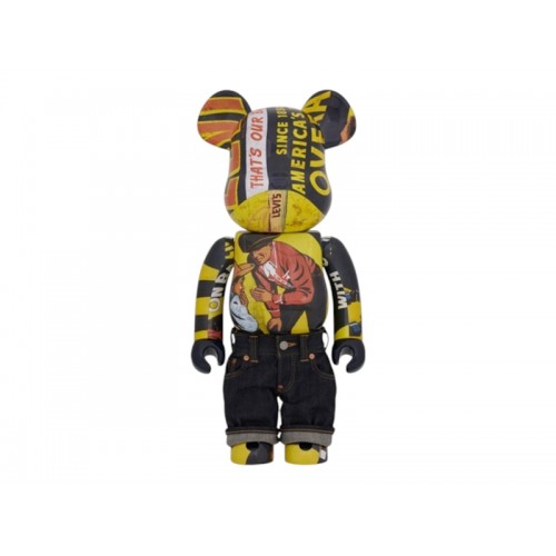 Оригинальная большая фигурка Bearbrick Levis Banner 1000% - 70см