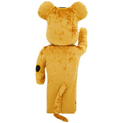 Оригинальная большая фигурка Bearbrick Lucky Cat Gold Costume Edition 1000% - 70см