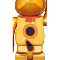 Bearbrick Lucky Cat Good Luck Ten Million Ryo 100% & 400% Set Gold Plated