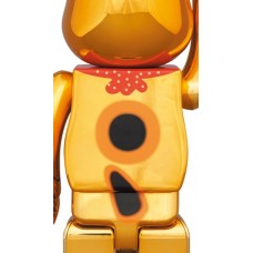 Bearbrick Lucky Cat Good Luck Ten Million Ryo 100% & 400% Set Gold Plated