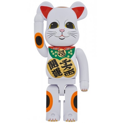 Оригинальная большая фигурка Bearbrick Lucky Cat Good Luck Ten Million Ryo 1000% - 70см
