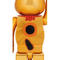 Bearbrick Lucky Cat Good Luck Ten Million Ryo 1000% Gold Plated