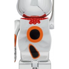 Bearbrick Lucky Cat Good Luck Ten Million Ryo 1000% Silver Plated