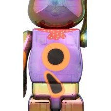 Bearbrick Lucky Cat Good Luck Ten Million Ryo Black Transparent Plating 100% & 400% Set