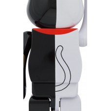 Bearbrick Lucky Cat Money Luck White x Blessing Black 1000