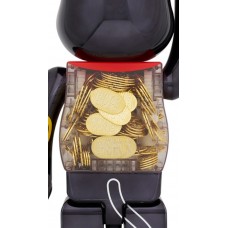 Bearbrick Lucky Cat Oval Ten Million Ryo Black Plated 1000%