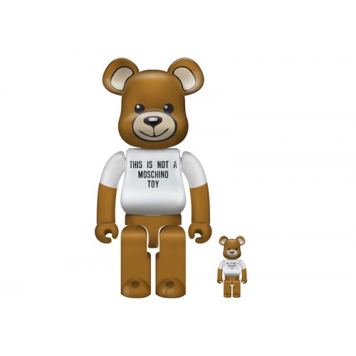 Оригинальный набор фигурок Bearbrick Macau 2020 Moschino 100% & 400% Set - 7см и 28см